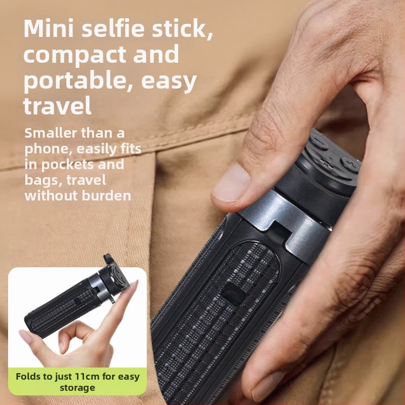 3-u-1 Selfie Štap Tripod Za Fotografije I Video S Bluetooth Daljinskim Upravljačem, LED Rasvjeta, ABS + Aluminijska Legura