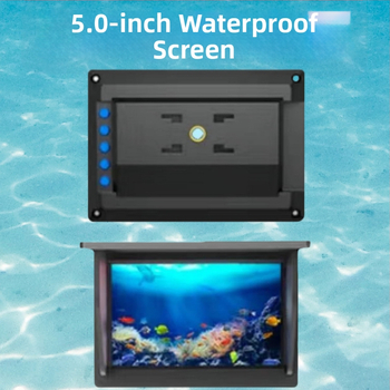 Rybársky sonar s HD displejom a podvodným zobrazením, hĺbka 0,6–30 m, dobíjateľná batéria