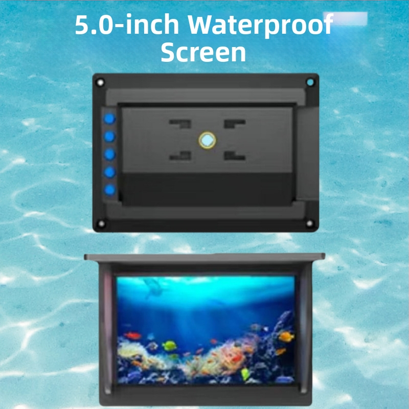 Rybársky sonar s HD displejom a podvodným zobrazením, hĺbka 0,6–30 m, dobíjateľná batéria