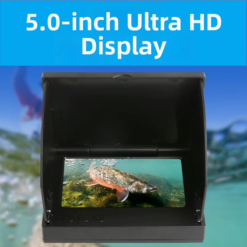 Rybársky sonar s HD displejom a podvodným zobrazením, hĺbka 0,6–30 m, dobíjateľná batéria