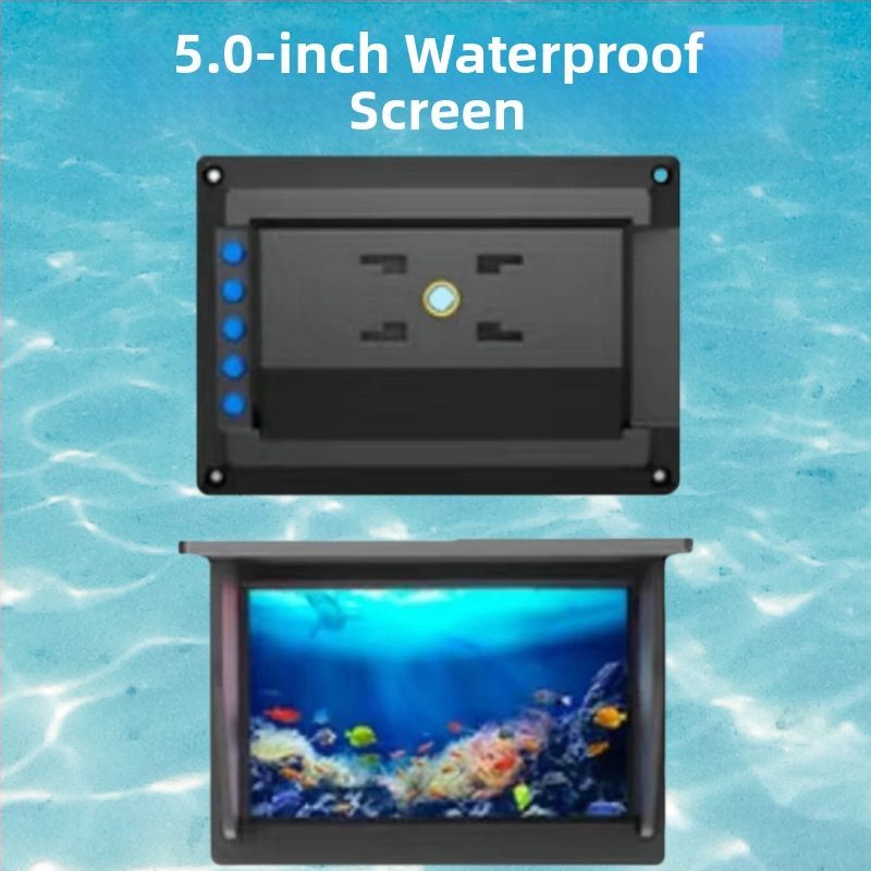 Rybársky sonar s HD displejom a podvodným zobrazením, hĺbka 0,6–30 m, dobíjateľná batéria