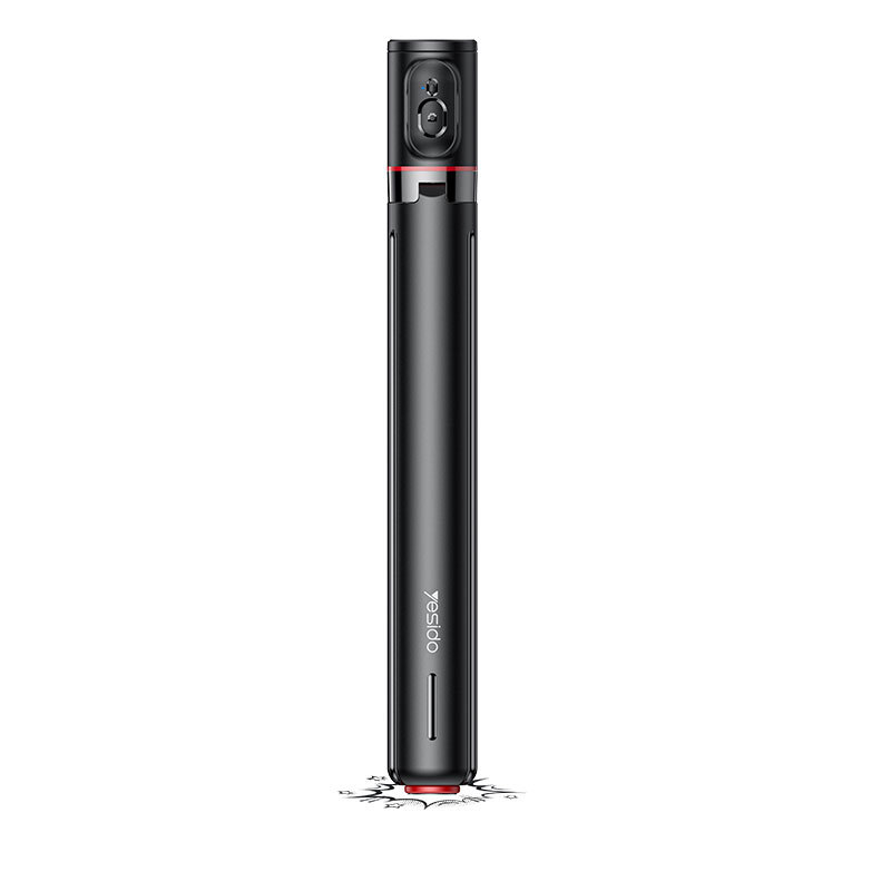 Yesido selfie štapić s integriranim sve-u-jednom tripodom, magnetska držač za telefon, ABS + aluminijska legura, Bluetooth daljinski upravljač, stabilizacija, rasvjetno osvjetljenje za dopunu