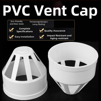 PVC kryt na potrubie pre ventiláciu, odolný vetru, dažďu a hmyzu