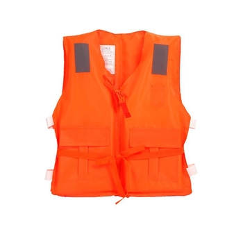 Životný vest s vreckom na zips, elastický pás, Oxford pena, Qi Jin, model -86-3