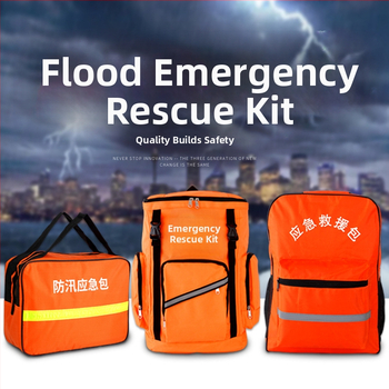 Domáci set na povodne pre núdzové situácie so záchrannou vestou Quick Aid FX-05, možnosť prispôsobenia