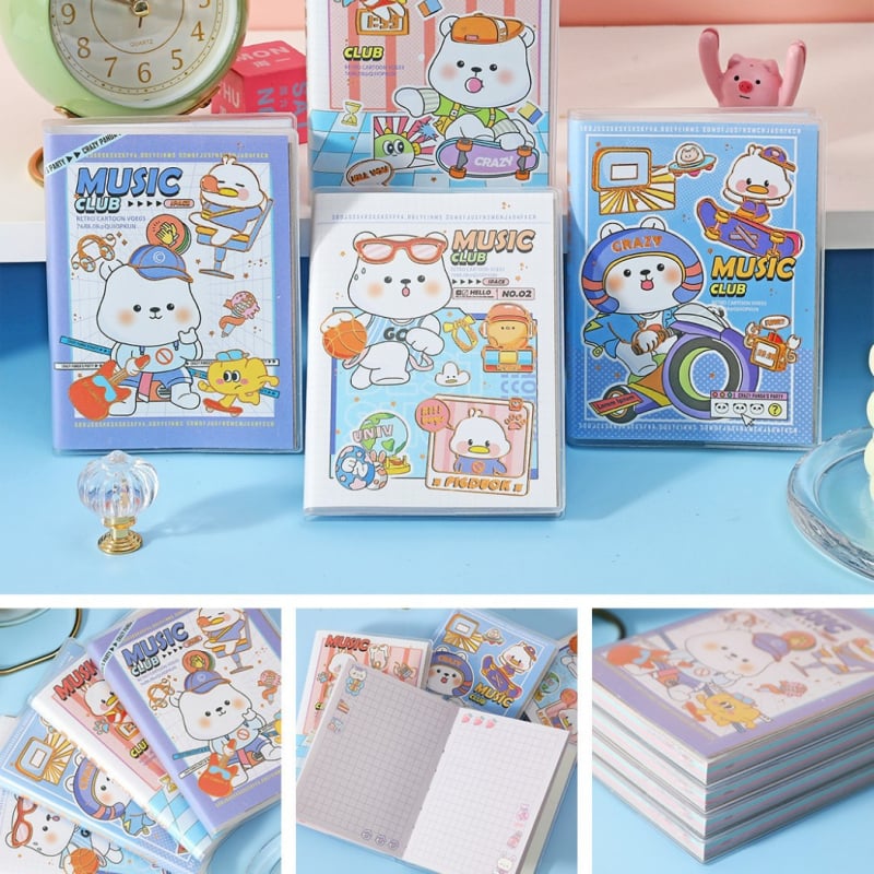 Prijenosna bilježnica s gumiranim kućištem, 76 stranica, 80 g papir offset, prilagodljiv model