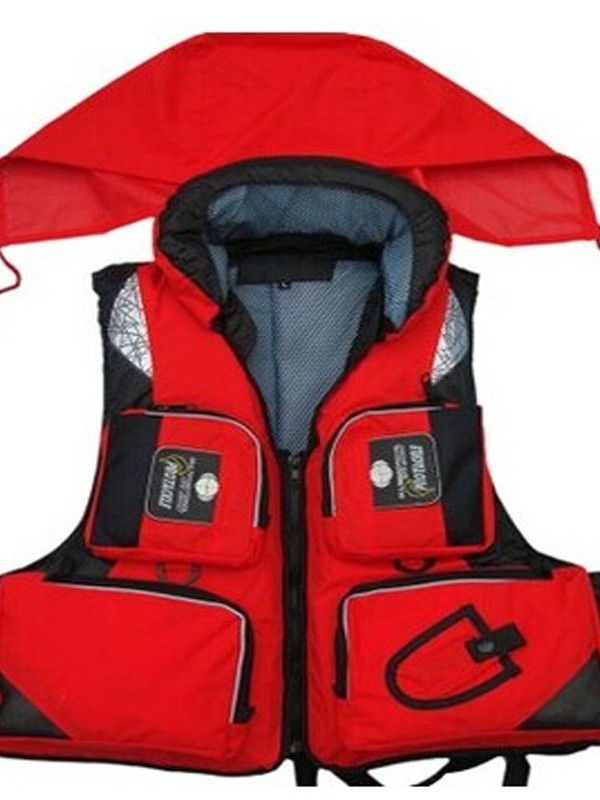 PROTACKLE Horgászmentőmellény, oxford anyag, 6 zsebbel, levehető, nagy felhajtóerő, modell CT-1108