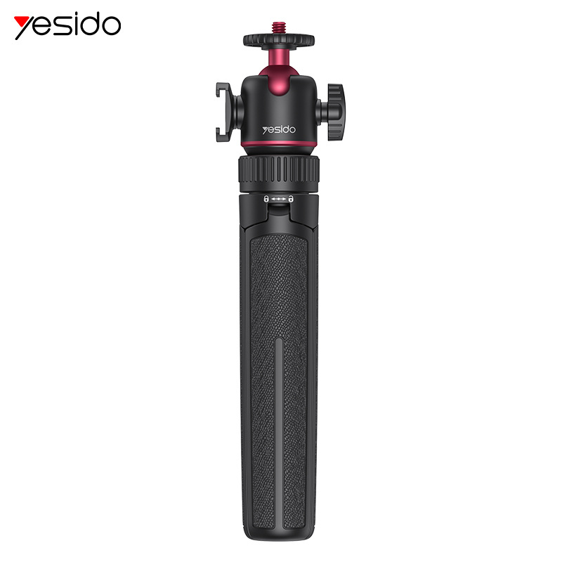 Yesido Selfie Stick Tripod s stabilizacijom slike; materijal PA6 + TPR + aluminijska legura; Bluetooth: Nije podržano