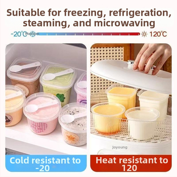 Jednokratna plastična posuda za puding, otporna na visoke temperature, za žele, jogurt i mousse, bez poklopca