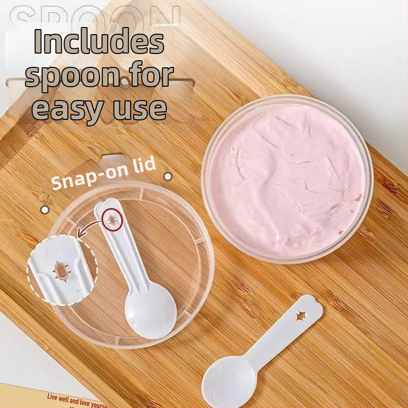 Jednokratna plastična posuda za puding, otporna na visoke temperature, za žele, jogurt i mousse, bez poklopca