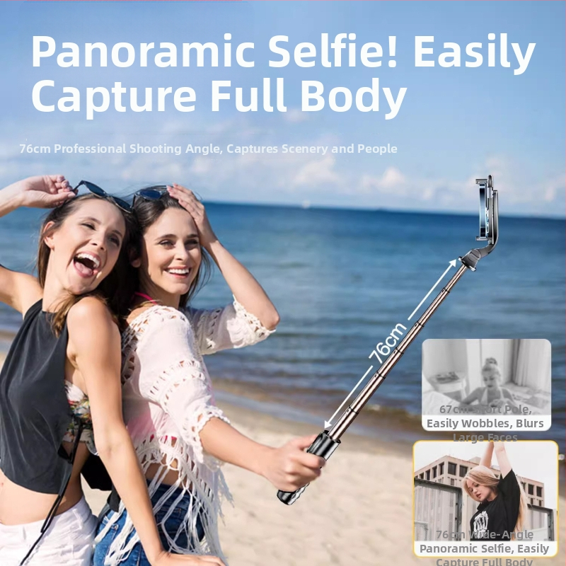 CYKE Bluetooth Selfie Stick με μικρή επιτραπέζια βάση για live streaming σε smartphone, ανοξείδωτο τρίποδο με LED φως, μοντέλο Q11, τηλεχειριστήριο περιλαμβάνεται
