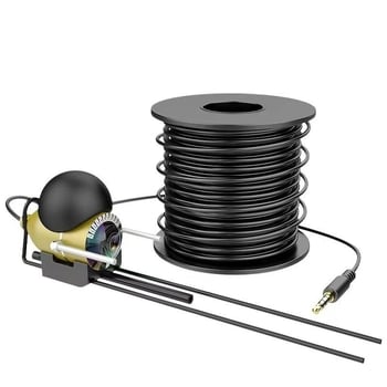 Подводна ултра-ясна риболовна линия с визуална функция – четириядрен кабел, LiPo захранване, дълбочина 0.6–183 м