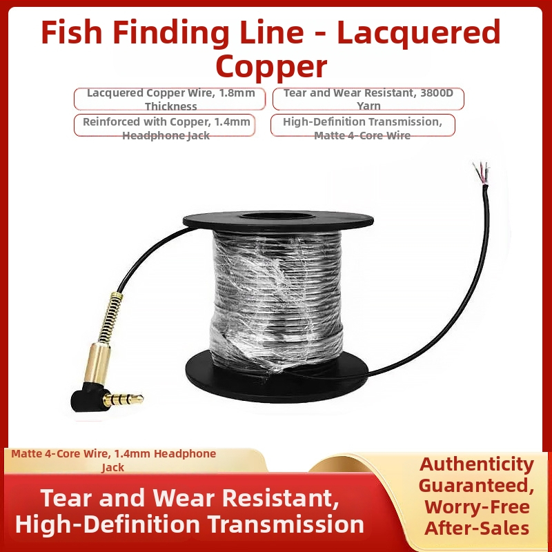 Podvodná ultra jasná rybárska línia s vizuálnou funkciou – štvorjadrová, LiPo napájanie, rozsah hĺbky 0,6–183 m