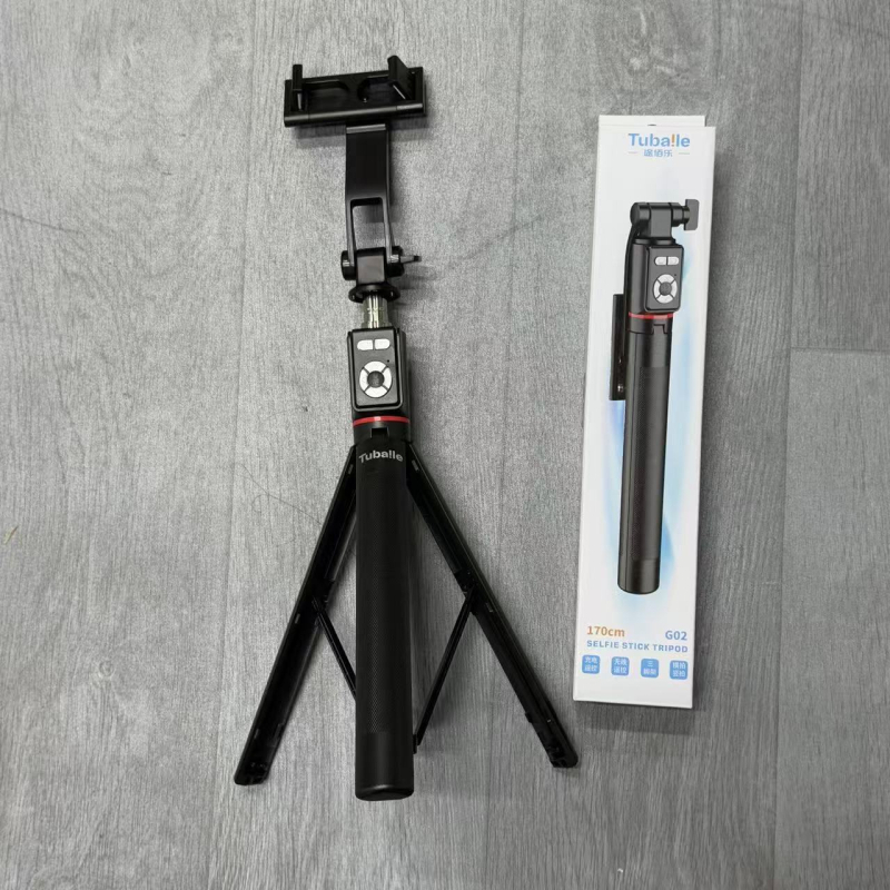G02 produljena Bluetooth selfie palica s stativom — Marka: Tubaile; Materijal: legura; Daljinski upravljač: da; Bluetooth: da; Primjenjivi scenariji: univerzalno, stolno, vanjsko, selfie, live stream