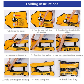 Ενήλικος φουσκωτό σωσίβιο — χειροκίνητο και πλήρως αυτοματοποιημένο φούσκωμα, στυλ λαιμού-φουλάρι για ψάρεμα, CCS πιστοποιημένο