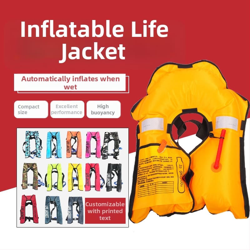 Ενήλικος φουσκωτό σωσίβιο — χειροκίνητο και πλήρως αυτοματοποιημένο φούσκωμα, στυλ λαιμού-φουλάρι για ψάρεμα, CCS πιστοποιημένο