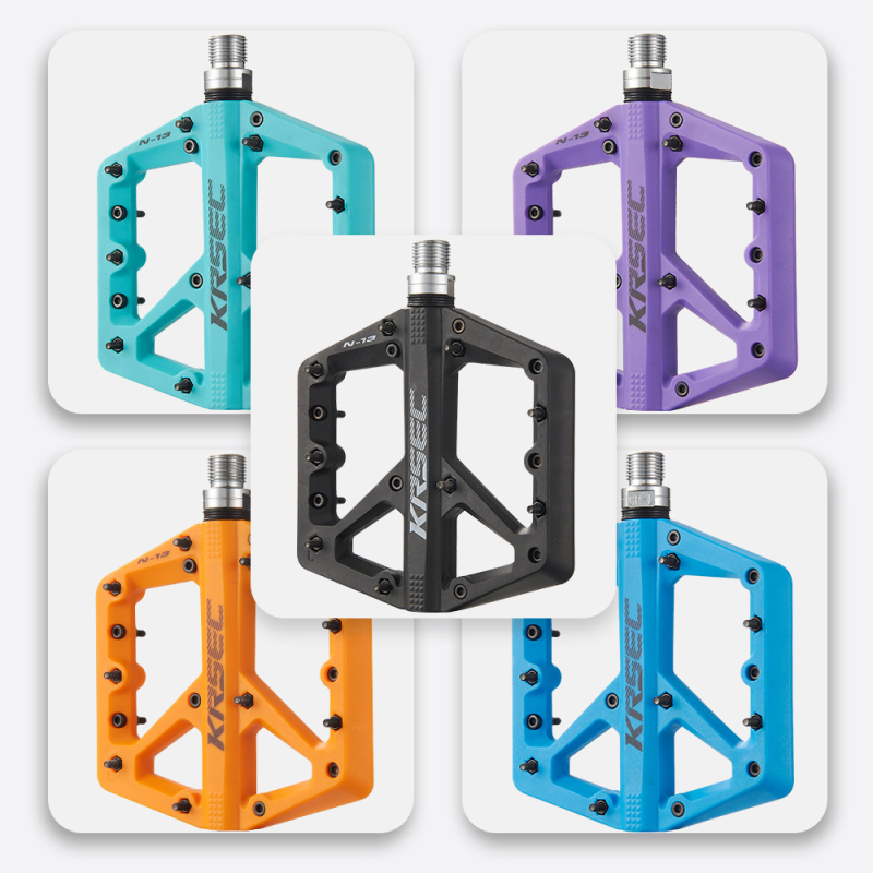 Педал за планински велосипед – корпус от нейлонови влакна, ос от въглеродна стомана, антихлъзгащ, модел N-13