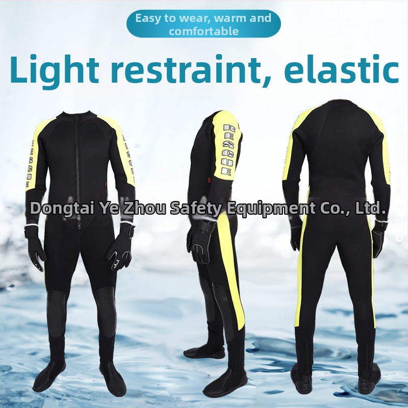Διασωστικό ένδυμα ύδατος – διαιρούμενος υγρός σωστικός εξοπλισμός με μακριά μανίκια για πλημμύρες, μοντέλο Wet Rescue Equipment