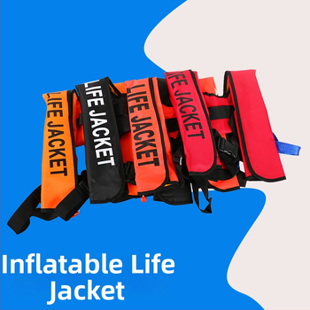 Shun Cheng Dospelá nafukovacia záchranná vesta, automatické nafúknutie, prenosná, na rybolov