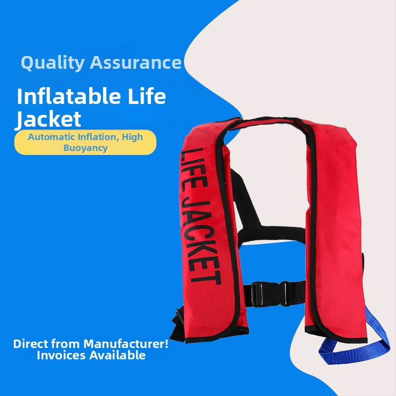 Shun Cheng Dospelá nafukovacia záchranná vesta, automatické nafúknutie, prenosná, na rybolov