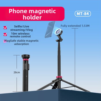 MT84 Selfie tyč pre mobilný telefón – Bluetooth diaľkové, ABS+ hliníková zliatina, podpora IBIS, Univerzálna kompatibilita