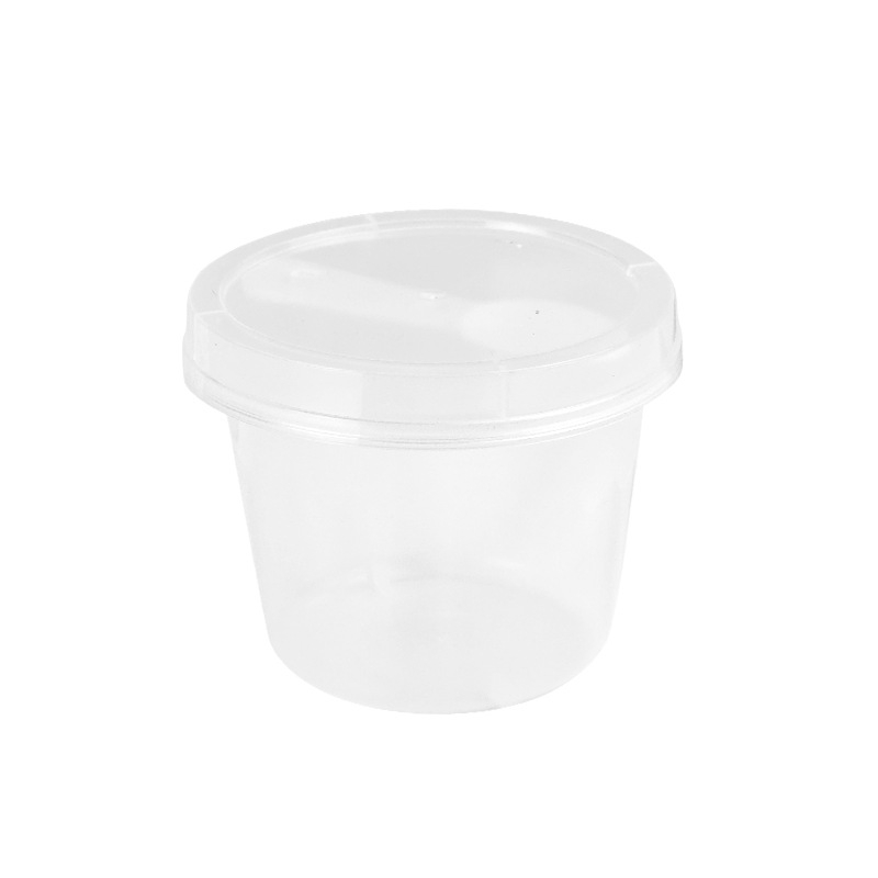 Puding čaša s dvostrukim stijenkama i poklopcem, jednokratna plastična čaša PP, 201-300 ml, marka ZBER