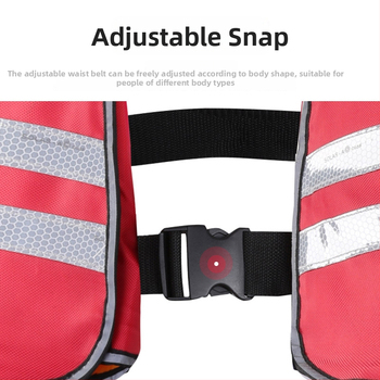 Ενήλικη φουσκωτή σωσίβιο με σχεδίαση γύρω από τον λαιμό, χειροκίνητη και αυτόματη πλήρωση, με πολλαπλούς ανακλαστήρες, κατάλληλο για ψάρεμα και κολύμβηση