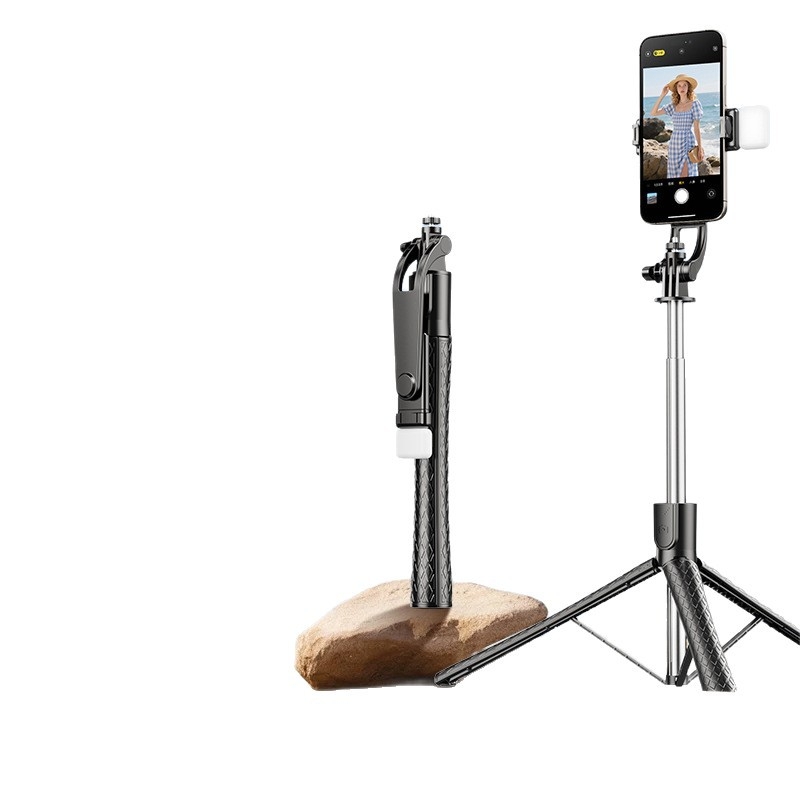 Proširivi selfie štapić s tripodom, Bluetooth daljinskim upravljačem, 360° rotacija, protiv podrhtavanja, aluminijska konstrukcija, univerzalna kompatibilnost za telefone
