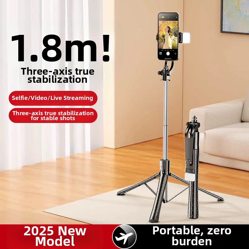 Proširivi selfie štapić s tripodom, Bluetooth daljinskim upravljačem, 360° rotacija, protiv podrhtavanja, aluminijska konstrukcija, univerzalna kompatibilnost za telefone