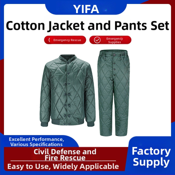Núdzový termálny bavlnený kabát pre občianske katastrofy, prispôsobiteľný, značka Yifa, model Complete