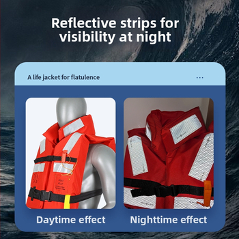 Záchranná vesta Sail JHY-IV, 150N, s golierom, pre vnútrozemské vodné cesty, CCS certifikovaná, prispôsobiteľná