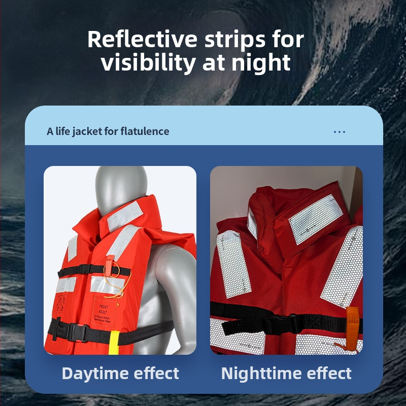 Záchranná vesta Sail JHY-IV, 150N, s golierom, pre vnútrozemské vodné cesty, CCS certifikovaná, prispôsobiteľná