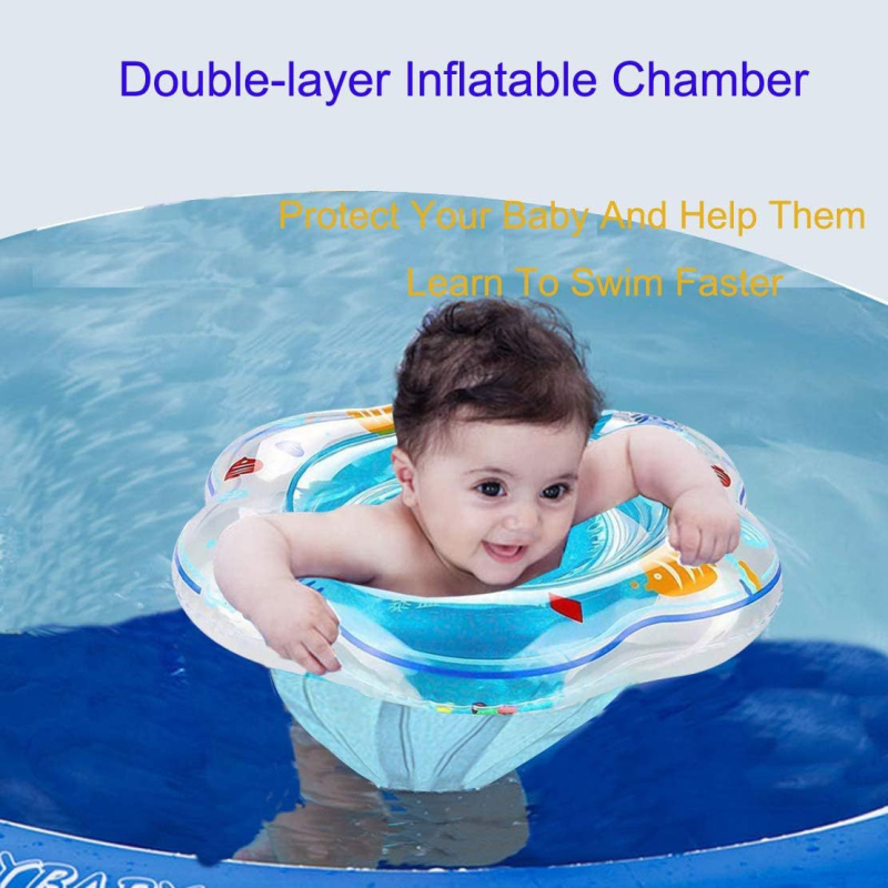 Baba úszó mentőgyűrű kettős légkamrákkal edzéshez, környezetbarát PVC (kettős légkamrák; edzés; környezetbarát PVC)