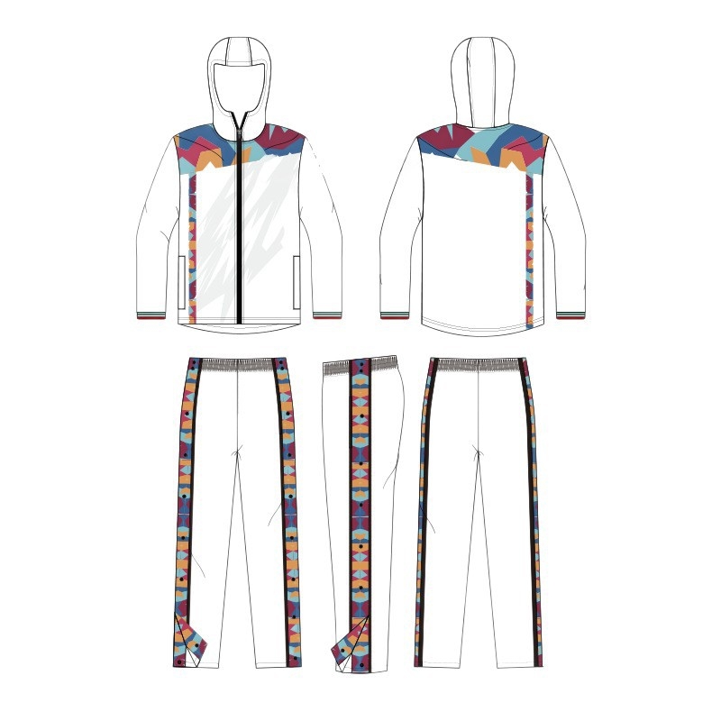 Set trening unisex cu imprimeu digital, glugă, mâneci lungi, geacă și pantaloni, 100% poliester, pentru iarnă, primăvară și toamnă