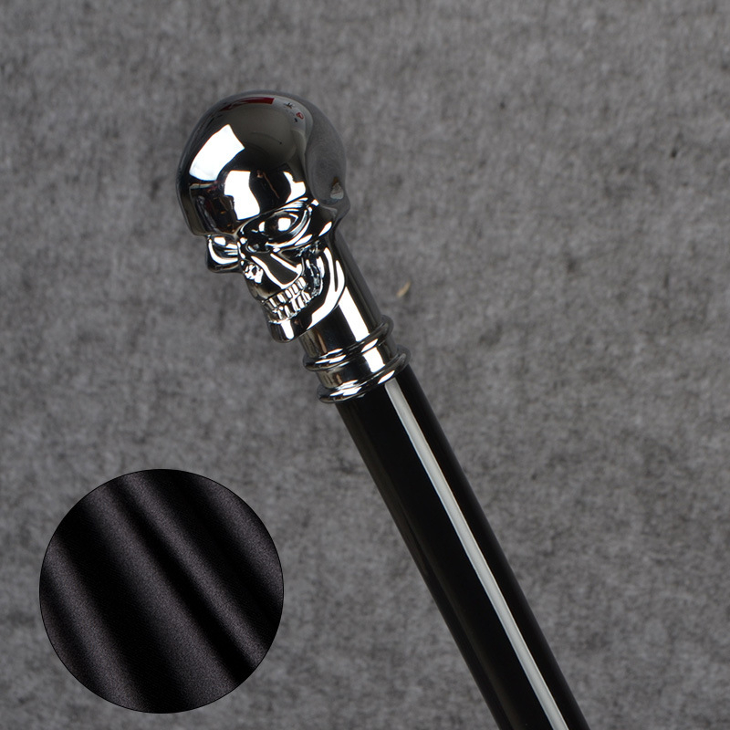 Εξωτερική ομπρέλα γκολφ με καλλιτεχνικό μοτίβο κεφαλής αλόγου, κεφαλής αετού και κρανίου· καμβάς σατέν 210Τ, ράβδοι από ανθρακονήματα, 8 ράβδοι, μακριά λαβή, χειροκίνητο άνοιγμα