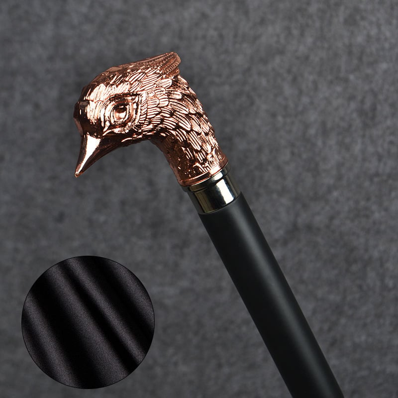 Εξωτερική ομπρέλα γκολφ με καλλιτεχνικό μοτίβο κεφαλής αλόγου, κεφαλής αετού και κρανίου· καμβάς σατέν 210Τ, ράβδοι από ανθρακονήματα, 8 ράβδοι, μακριά λαβή, χειροκίνητο άνοιγμα