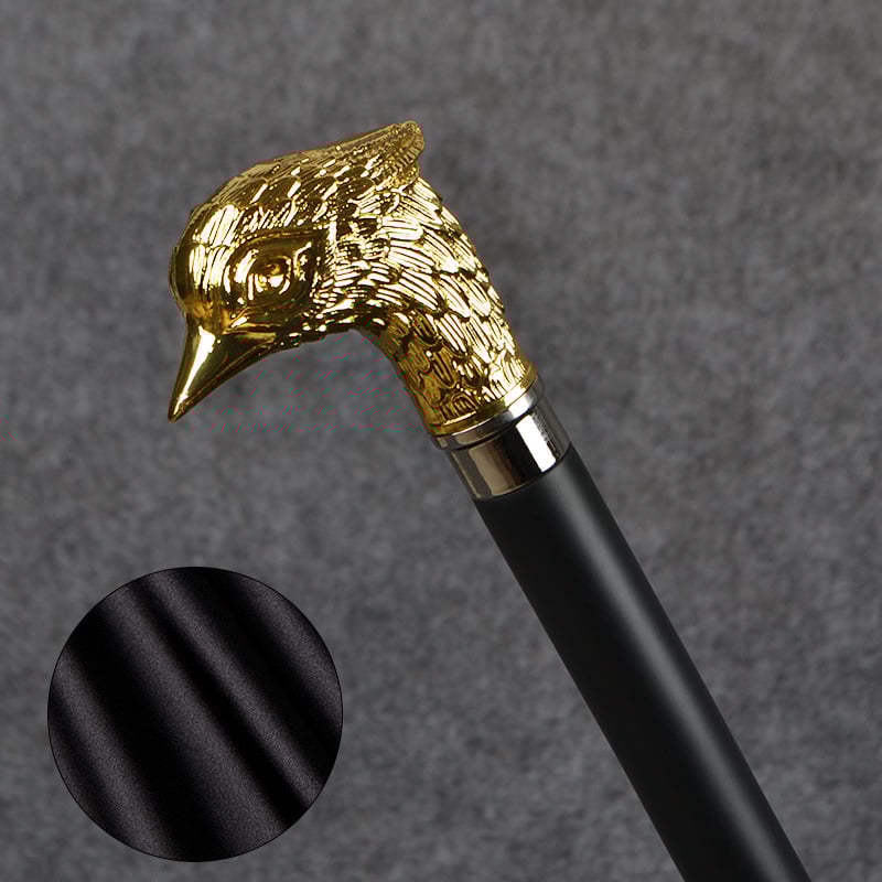 Εξωτερική ομπρέλα γκολφ με καλλιτεχνικό μοτίβο κεφαλής αλόγου, κεφαλής αετού και κρανίου· καμβάς σατέν 210Τ, ράβδοι από ανθρακονήματα, 8 ράβδοι, μακριά λαβή, χειροκίνητο άνοιγμα