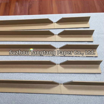 U- a L-tvarovaný papierový ochranný roh pre nábytok – proti kolíziám, hrubý drážkovaný okraj, Kraft papier, rezanie