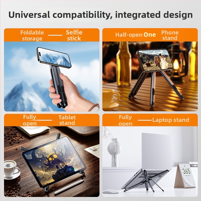 Univerzalni magnetski stalak od aluminijske legure za tablete i telefone, prijenosni i višefunkcionalni