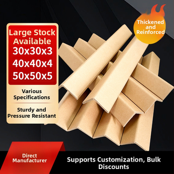 L- a U-tvarovaný papierový ochranný roh pre nábytok a balenie; materiál: kraftový papier + papier s gázu; spracovanie podľa procesu ochrany rohov z papiera; logo potlačené; licencované súkromné značky: áno