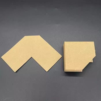 L-formájú sarokvédő kraftpapírból, szögek nélkül, hajtogatható, logó nélkül