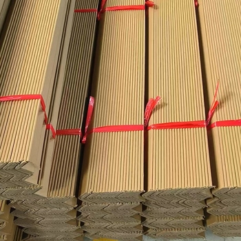 L-alakú papírvédő sarok, anyag: kraft papír + fonalcső papír, termékkód: Paper corner protector, logó nyomtatás: Igen