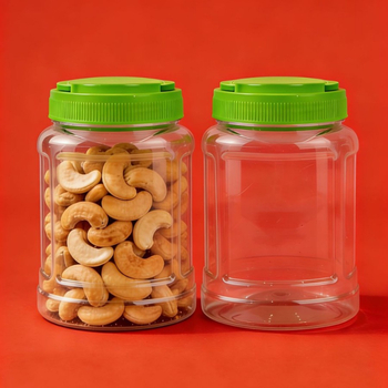 Буркан за кашу – пластмасов PET, обем 1 л, с капак