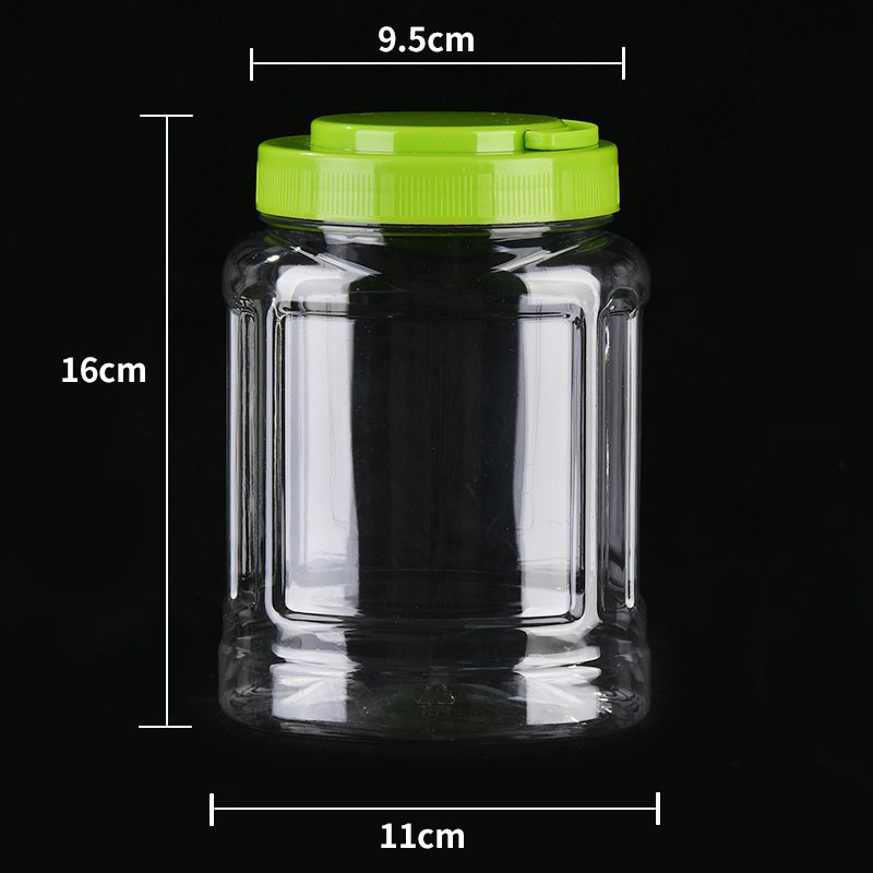 Буркан за кашу – пластмасов PET, обем 1 л, с капак