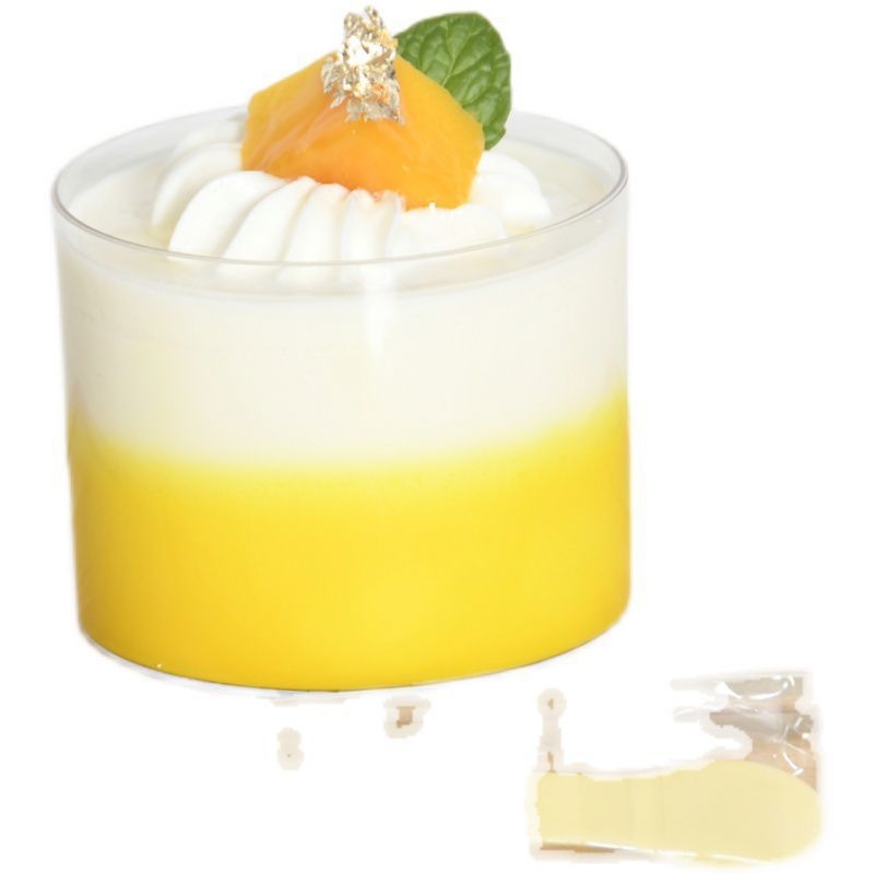 Jednokratna PS plastična čašica za mousse, offset tisk, prilagodljiva, bez poklopca, model 2016