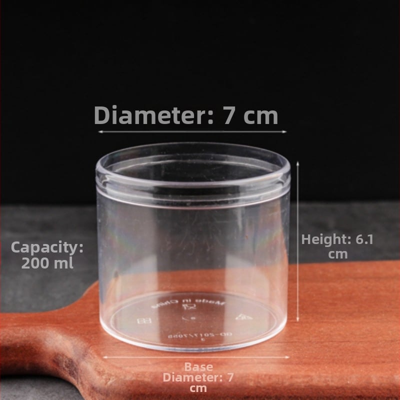 Jednokratna PS plastična čašica za mousse, offset tisk, prilagodljiva, bez poklopca, model 2016