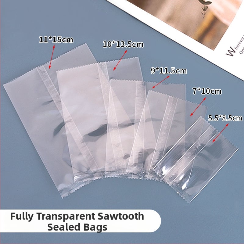 Strojno zapečaćena vrećica za kekse s nazubljenim rubom, lako kidanje, gravurni otisak s logotipom, prilagodljivo pakiranje (brend Jerry)