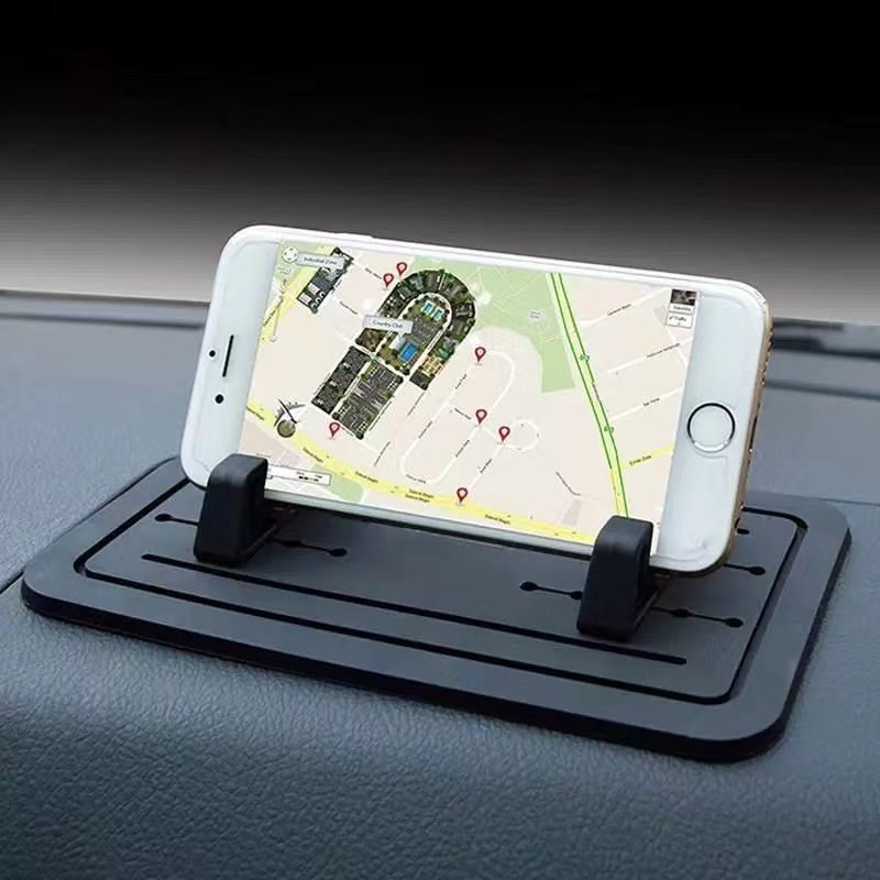 Držač za mobitel u automobilu, silikon, protuklizan, mogućnost ispisivanja logotipa, nosač na ploču s usisnom čašicom, univerzalna kompatibilnost