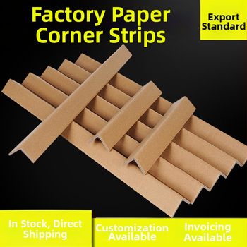 Kraftový rohovač z papiera, v tvare L a U, na balenie a ochranu proti nárazom, s logom vyobrazeným