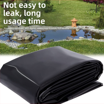 Skladaná HDPE jazerná fólia, čierna, 0,5 mm, proti úniku membrána pre chov rýb, nový materiál